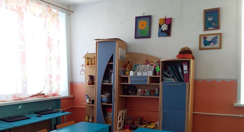 Стенка для размещения наглядных пособий.